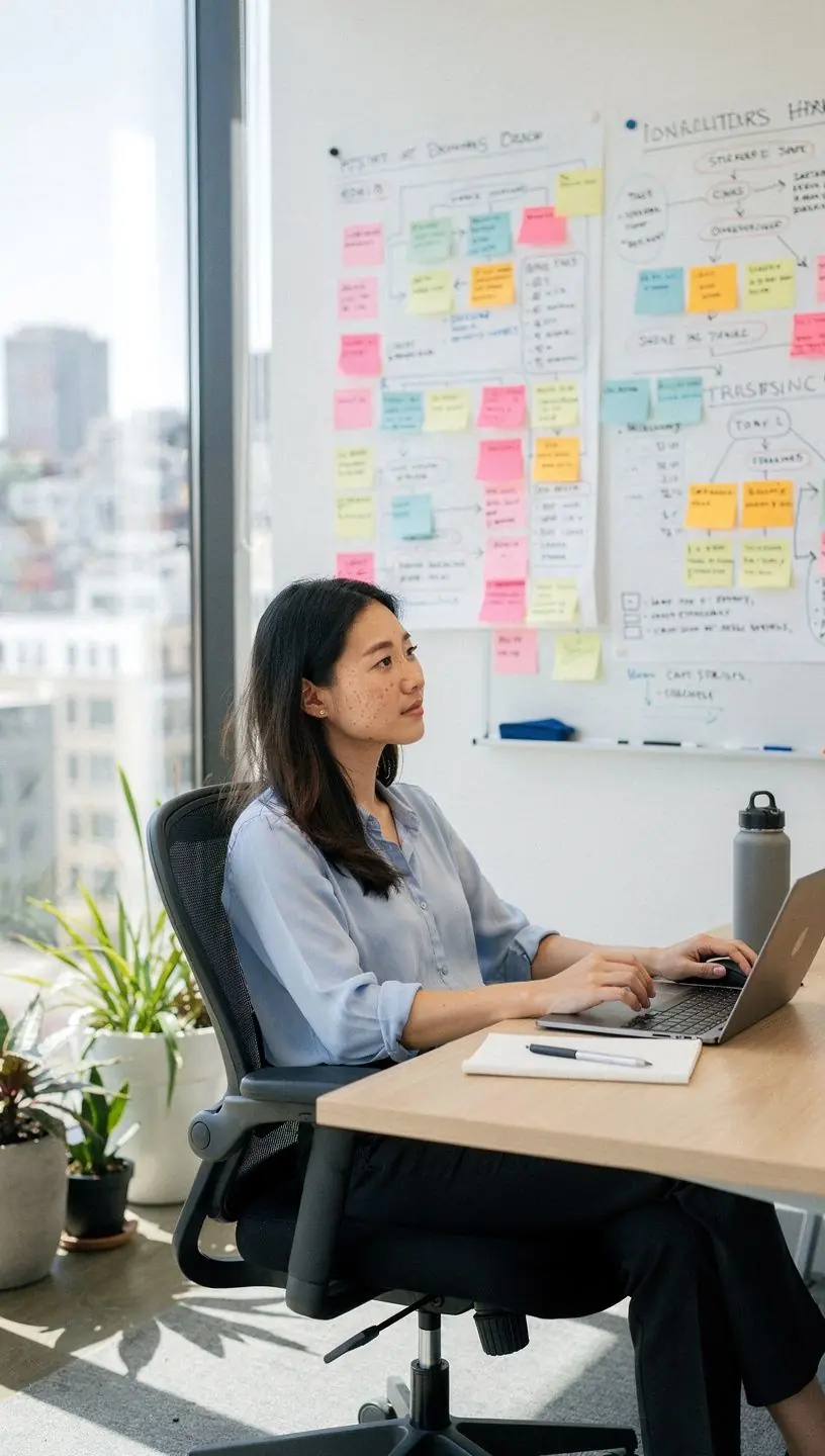 Illustration of actionable goals for personal development