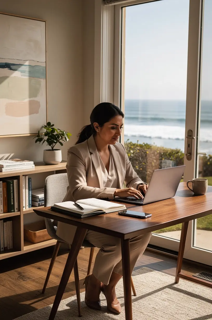 Modern office workspace