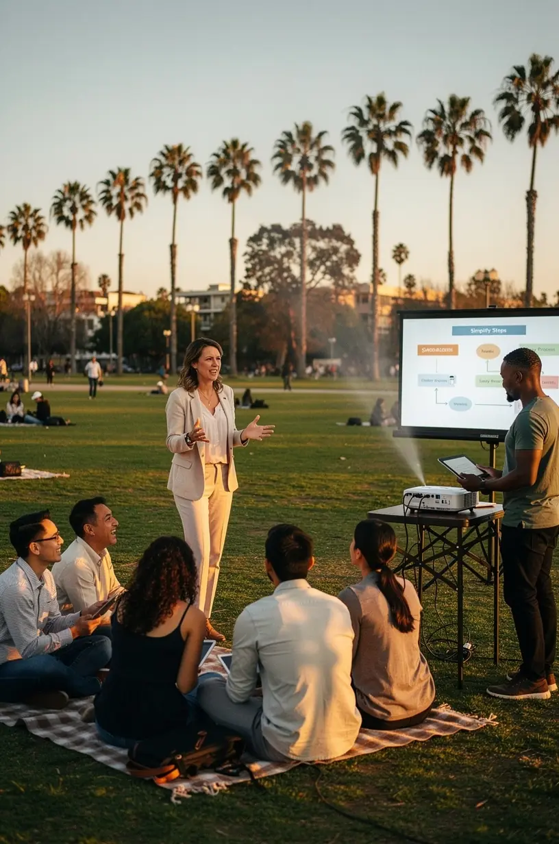 Professional team collaboration